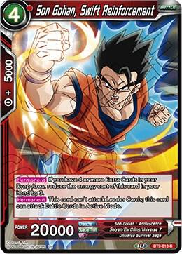 Son Gohan Swift Reinforcement Foil BT9-010 Universal Onslaught Dragonball Super card