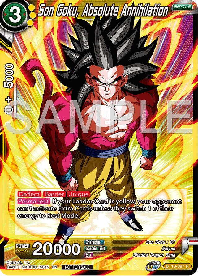 Son Goku Absolute Annihilation Championship 2024 Finals Pack BT10-097 Tournament Promotion Cards Dragonball Super card