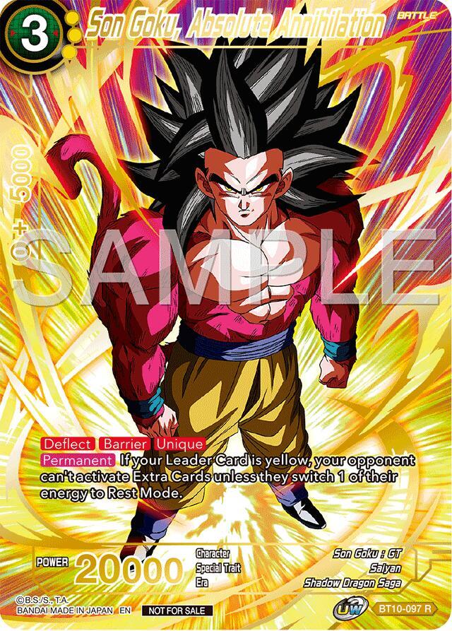 Son Goku Absolute Annihilation Championship 2024 Finals Pack Gold Stamped BT10-097 Tournament Promotion Cards Dragonball Super card