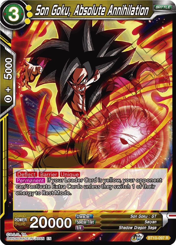 Son Goku Absolute Annihilation Foil BT10-097 Rise of the Unison Warrior Dragonball Super card