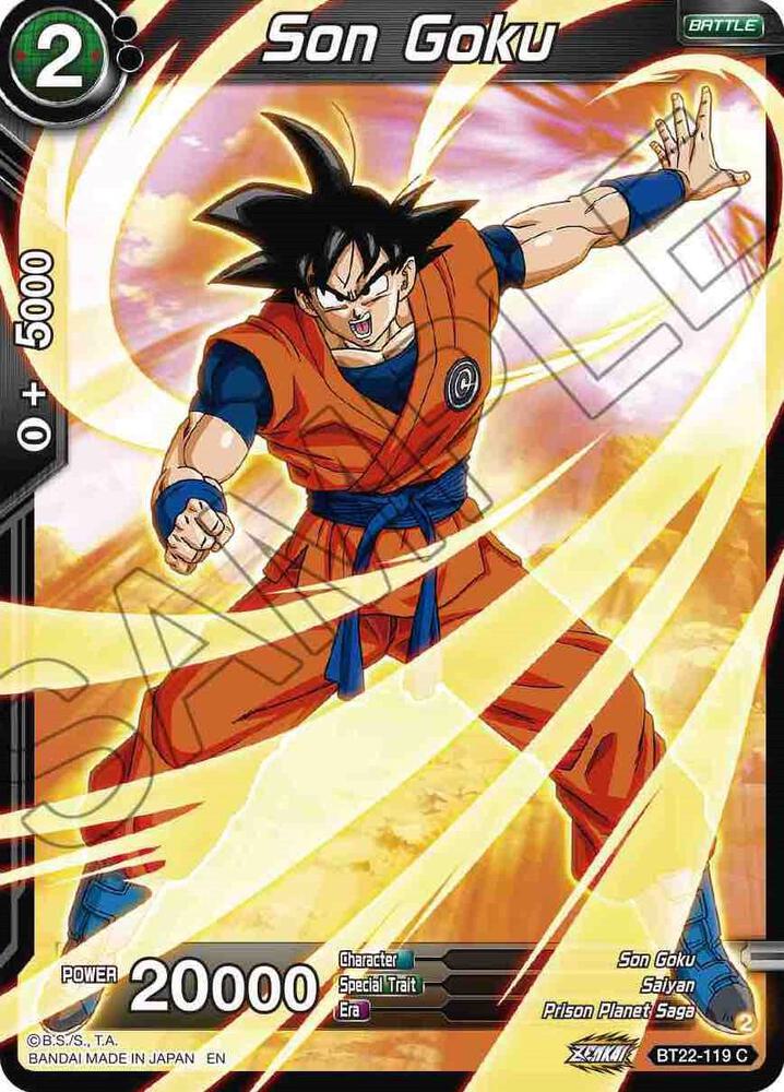 Son Goku BT22-119 Critical Blow Dragonball Super card