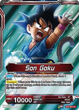 Son Goku Energy Burst Son Goku BT4-001 Colossal Warfare Dragonball Super card