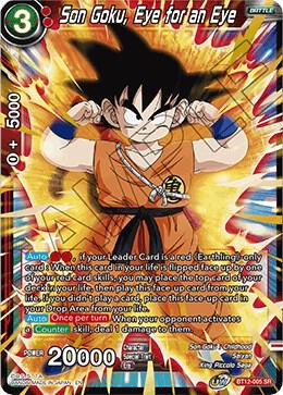 Son Goku Eye for an Eye BT12-005 Vicious Rejuvenation Dragonball Super card