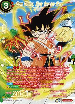 Son Goku Eye for an Eye SPR BT12-005 Vicious Rejuvenation Dragonball Super card
