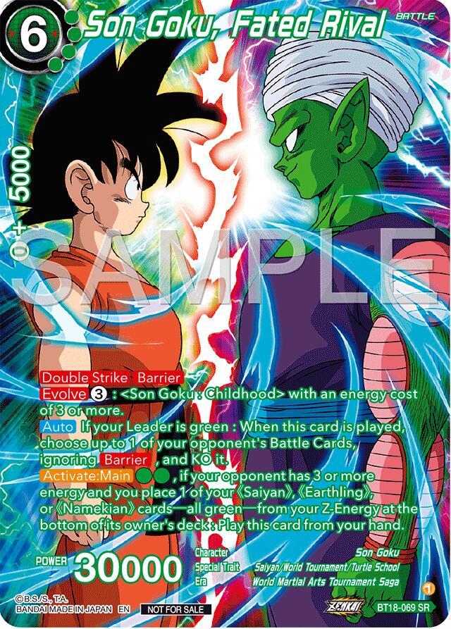 Son Goku Fated Rival Premium Alt Art Card Set 2024 Vol2 BT18-069 Promotion Cards Dragonball Super card
