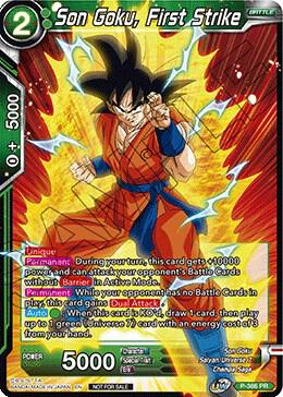Son Goku First Strike Tournament Pack Vol 8 P-386 Tournament Promotion Cards Dragonball Super card