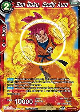 Son Goku Godly Aura P-246 Promotion Cards Dragonball Super card