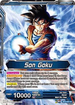 Son Goku Heightened Evolution Super Saiyan 3 Son Goku Foil BT3-032 Cross Worlds Dragonball Super card