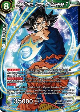 Son Goku Hope of Universe 7 TB1-052 Tournament of Power Dragonball Super card