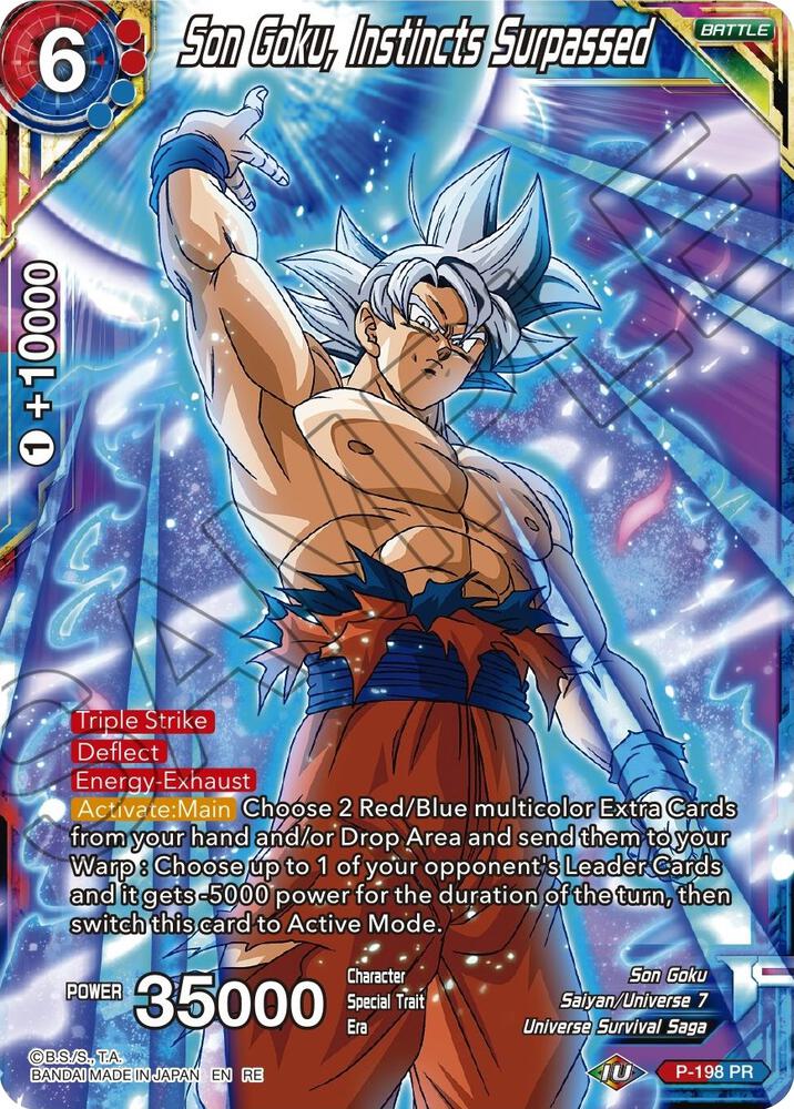 Son Goku Instincts Surpassed P-198 Mythic Booster Dragonball Super card