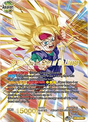 Son Goku Jr SS Son Goku Jr Scion of the Lineage Gold Stamped P-290 Promotion Cards Dragonball Super card