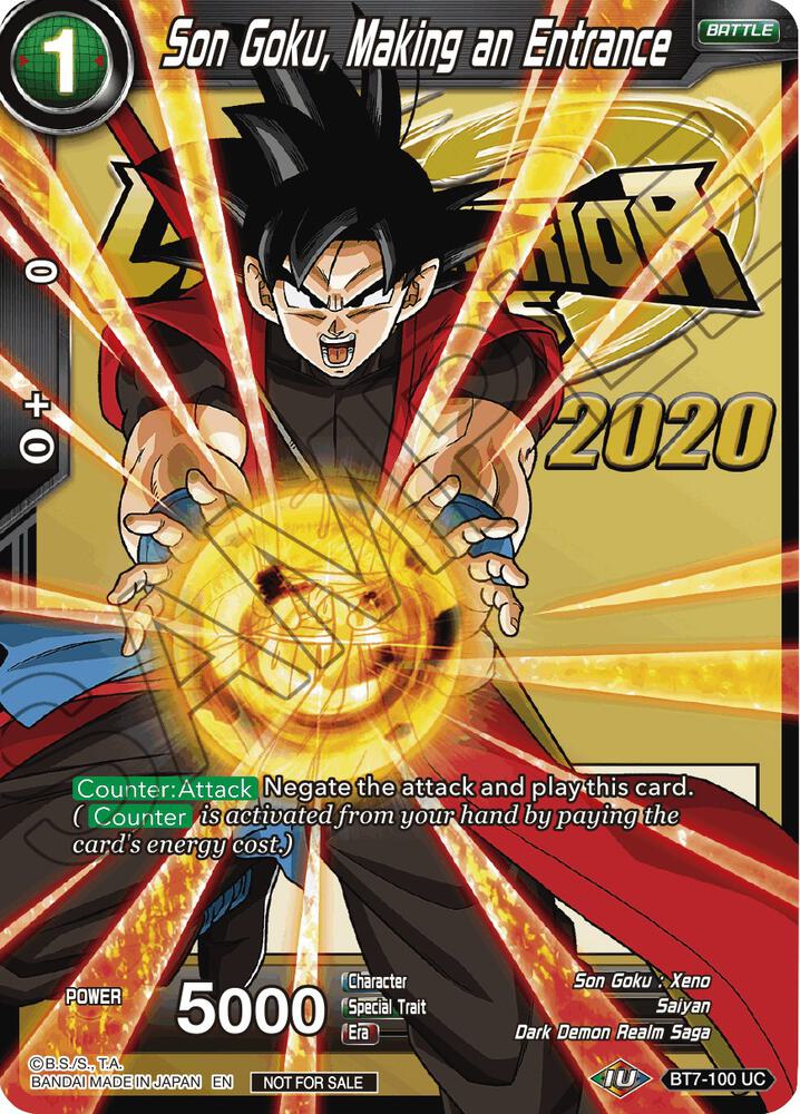 Son Goku Making an Entrance BT7-100 Tournament Promotion Cards Dragonball Super card