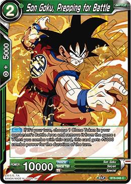 Son Goku Prepping for Battle Foil BT8-046 Malicious Machinations Dragonball Super card