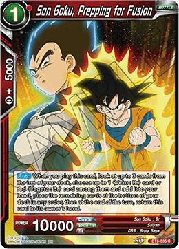 Son Goku Prepping for Fusion BT6-005 Destroyer Kings Dragonball Super card