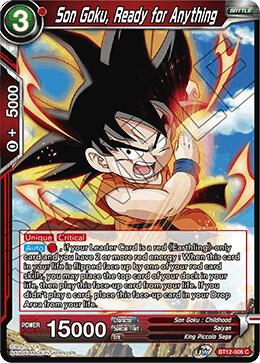 Son Goku Ready for Anything Foil BT12-006 Vicious Rejuvenation Dragonball Super card