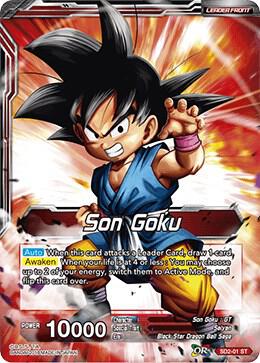 Son Goku Rising Spirit Super Saiyan Son Goku SD2-01 Cross Worlds Dragonball Super card