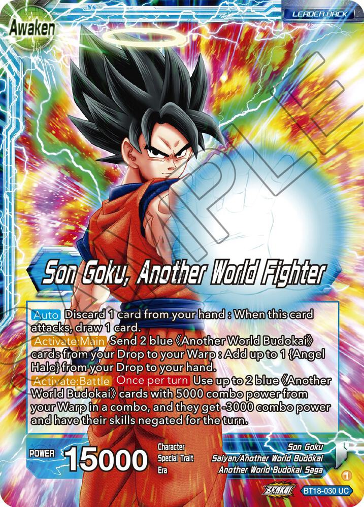 Son Goku Son Goku Another World Fighter Foil BT18-030 Dawn of the Z-Legends Dragonball Super card