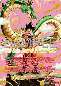Son Goku Son Goku Story of a forming Wish Alternate Art EX24-01 Promotion Cards Dragonball Super card