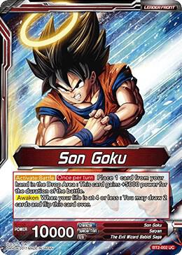 Son Goku Soul Unleashed Son Goku BT2-002 Union Force Dragonball Super card