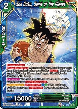 Son Goku Spirit of the Planet BT8-118 Malicious Machinations Dragonball Super card