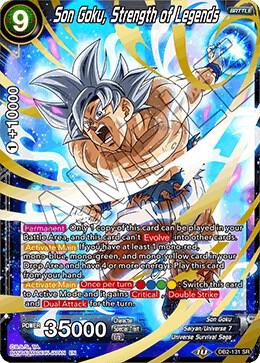 Son Goku Strength of Legends DB2-131 Draft Box 05 - Divine Multiverse Dragonball Super card