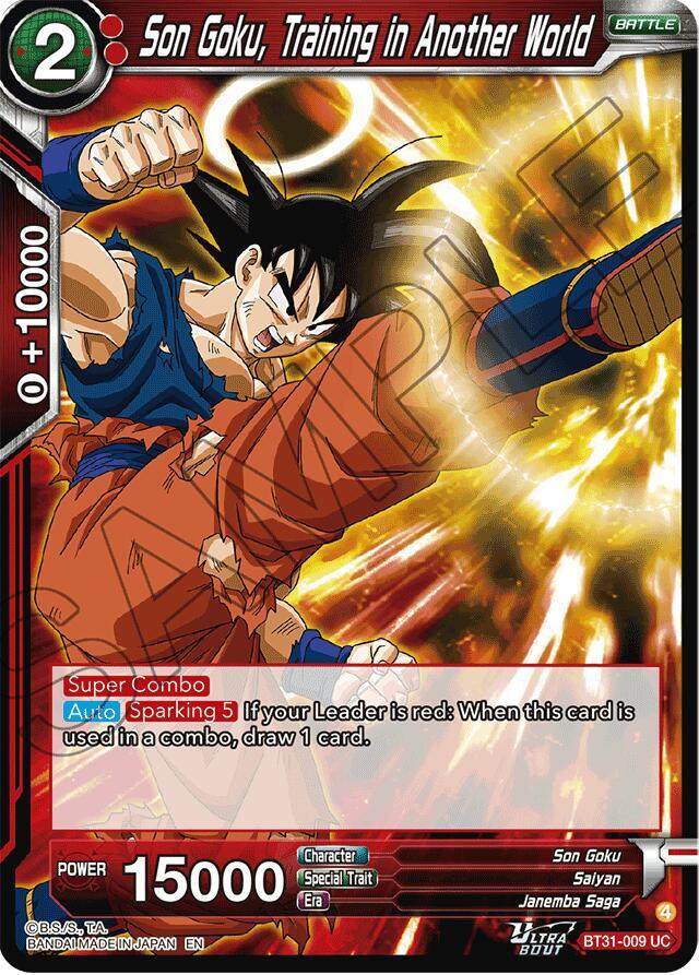 Son Goku Training in Another World BT31-009 Impact Beyond Dimensions Dragonball Super card