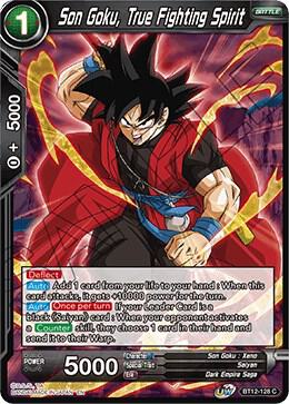 Son Goku True Fighting Spirit BT12-128 Vicious Rejuvenation Dragonball Super card