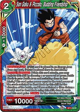 Son Goku and Piccolo Budding Friendship BT7-112 Assault of the Saiyans Dragonball Super card