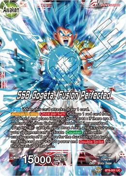 Son Goku and Vegeta SSB Gogeta Fusion Perfected BT6-001 Destroyer Kings Dragonball Super card
