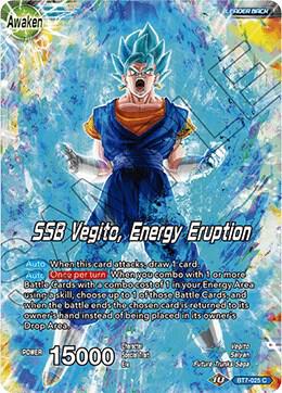 Son Goku and Vegeta SSB Vegito Energy Eruption Foil BT7-025 Assault of the Saiyans Dragonball Super card