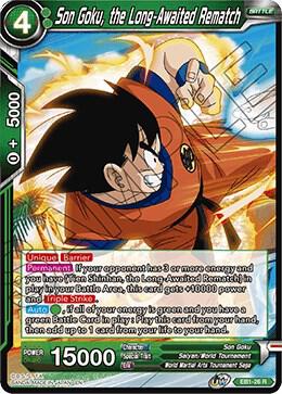 Son Goku the Long Awaited Rematch EB1-26 Battle Evolution Booster Dragonball Super card