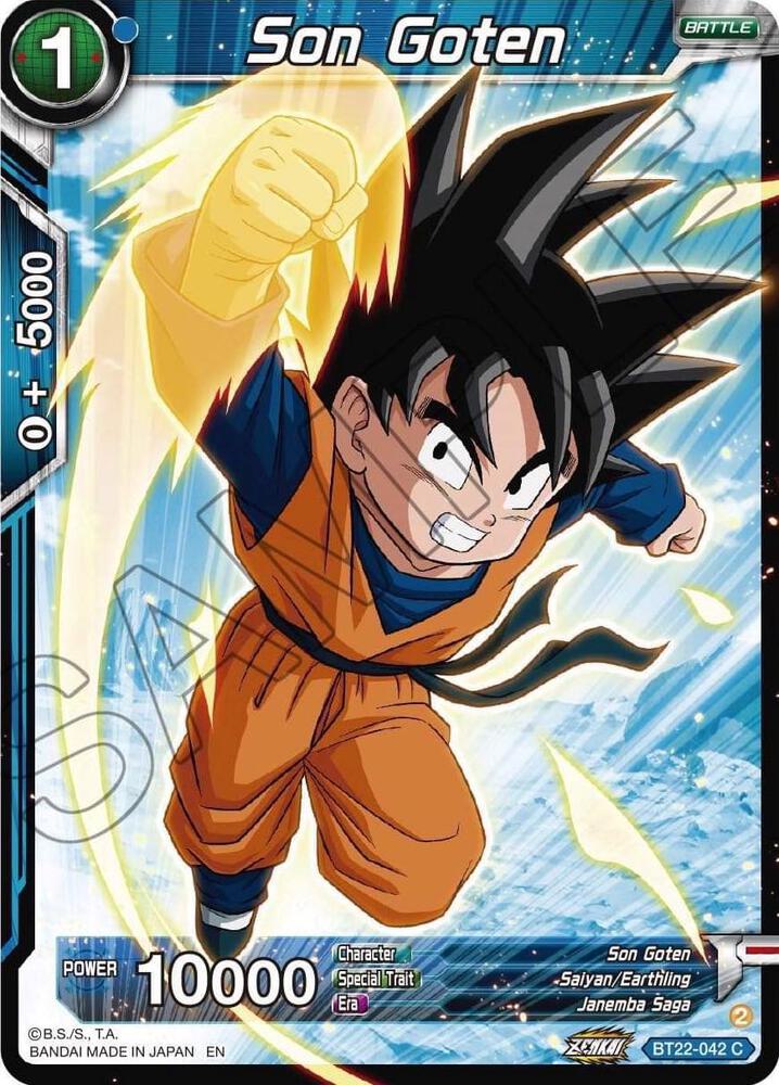 Son Goten Foil BT22-042 Critical Blow Dragonball Super card