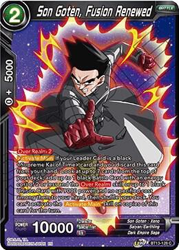 Son Goten Fusion Renewed BT13-128 Supreme Rivalry Dragonball Super card