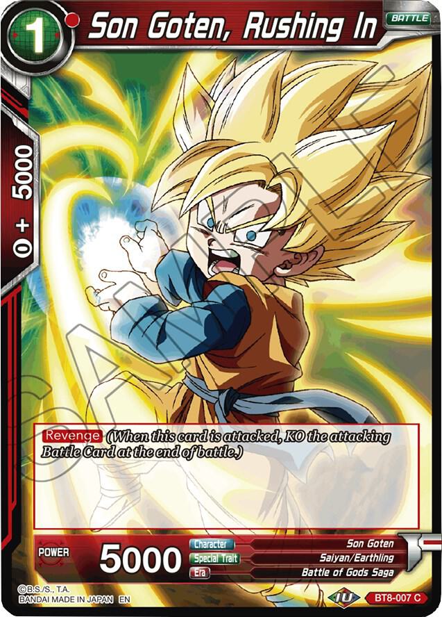 Son Goten Rushing In BT8-007 Malicious Machinations Dragonball Super card
