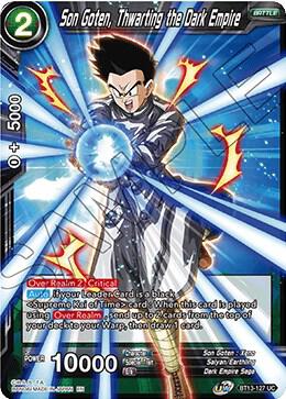 Son Goten Thwarting the Dark Empire Foil BT13-127 Supreme Rivalry Dragonball Super card