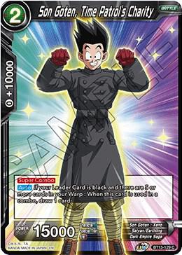 Son Goten Time Patrols Charity Foil BT13-129 Supreme Rivalry Dragonball Super card
