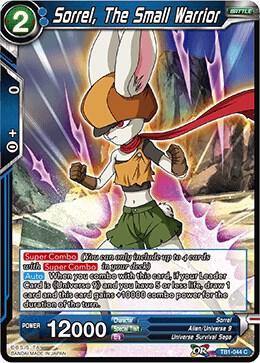 Sorrel The Small Warrior Foil TB1-044 Tournament of Power Dragonball Super card