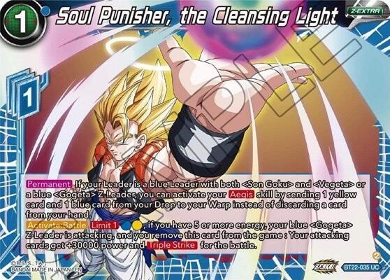 Soul Punisher the Cleansing Light BT22-035 Critical Blow Dragonball Super card
