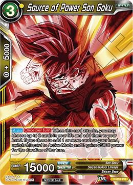 Source of Power Son Goku Foil P-053 Promotion Cards Dragonball Super card