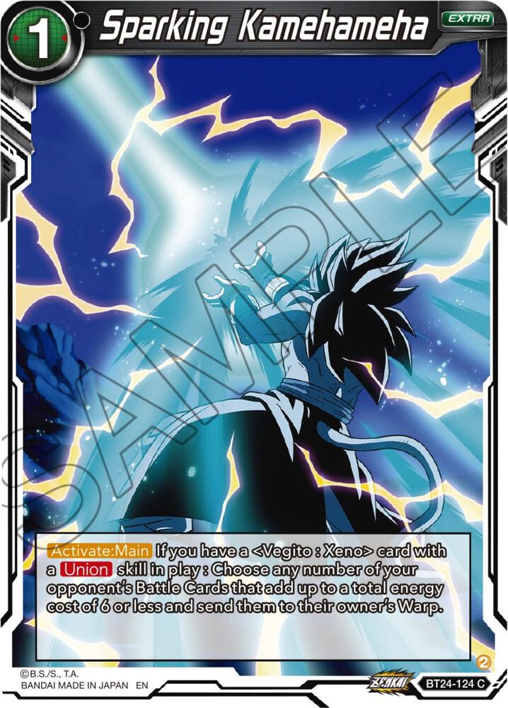 Sparking Kamehameha Foil BT24-124 Beyond Generations Dragonball Super card
