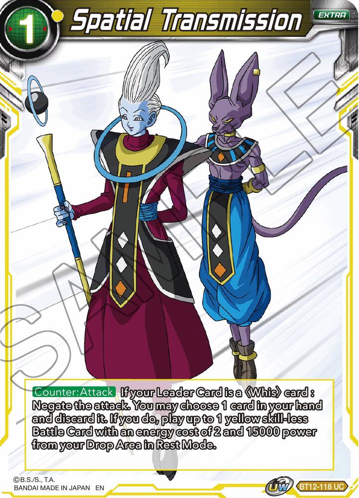 Spatial Transmission BT12-118 Vicious Rejuvenation Dragonball Super card