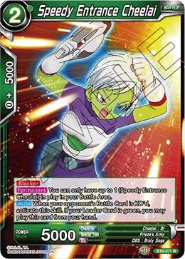 Speedy Entrance Cheelai Shatterfoil BT6-071 Draft Box 04 - Dragon Brawl Dragonball Super card