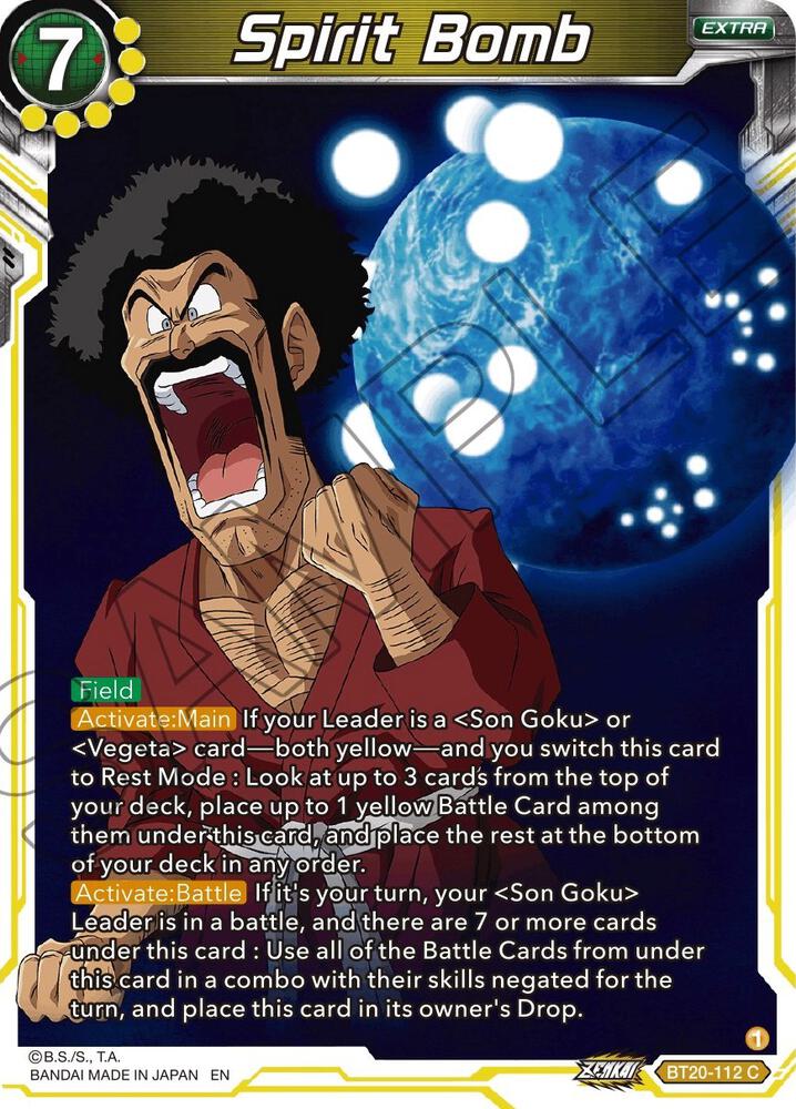 Spirit Bomb Foil BT20-112 Power Absorbed Dragonball Super card