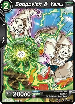 Spopovich and Yamu Foil BT9-074 Universal Onslaught Dragonball Super card