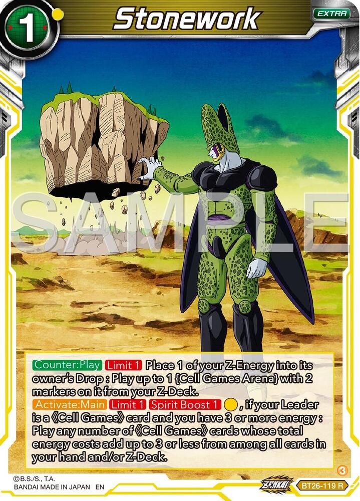 Stonework BT26-119 Ultimate Advent Dragonball Super card