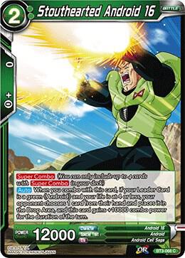 Stouthearted Android 16 BT3-068 Cross Worlds Dragonball Super card