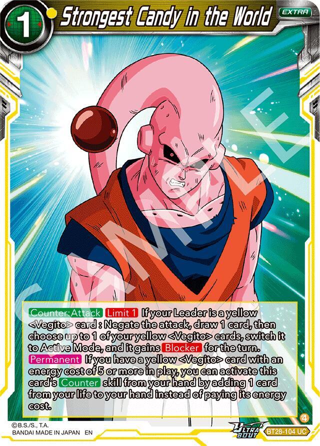 Strongest Candy in the World BT28-104 Prismatic Clash Dragonball Super card