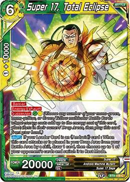 Super 17 Total Eclipse BT9-118 Universal Onslaught Dragonball Super card
