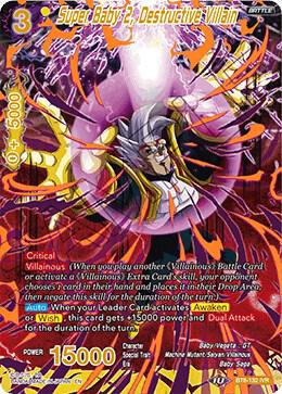 Super Baby 2 Destructive Villain BT8-132 Malicious Machinations Dragonball Super card