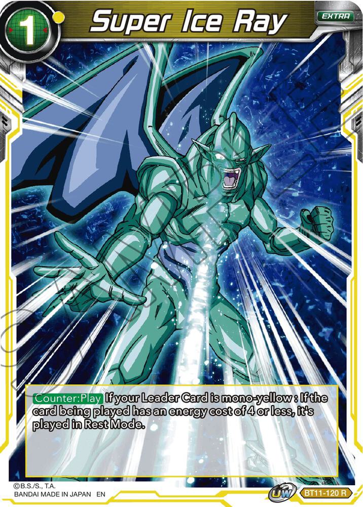 Super Ice Ray Foil BT11-120 Vermilion Bloodline Dragonball Super card
